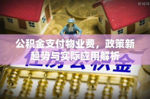 翔安公积金支付物业费，政策新趋势与实际应用解析