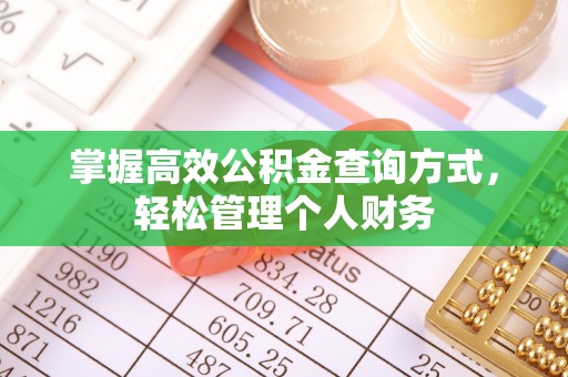 翔安掌握高效公积金查询方式，轻松管理个人财务