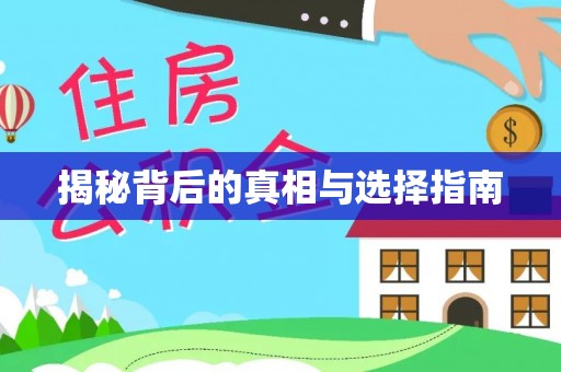 翔安揭秘背后的真相与选择指南