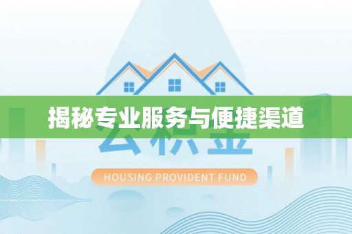 翔安揭秘专业服务与便捷渠道