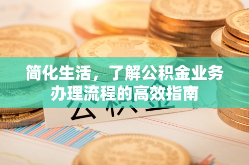 翔安简化生活，了解公积金业务办理流程的高效指南