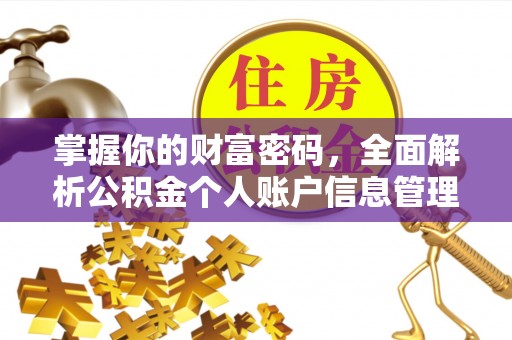 翔安掌握你的财富密码，全面解析公积金个人账户信息管理