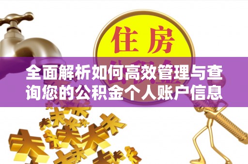 翔安全面解析如何高效管理与查询您的公积金个人账户信息